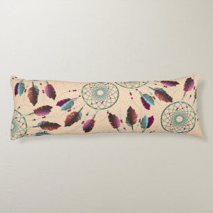 Paarse Turquoise Native American Dream Catchers Lichaamskussen