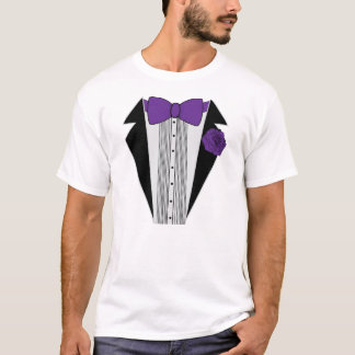 Paarse Tuxedo Shirt