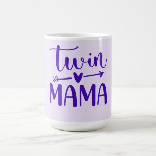 Paarse Twin Mama Koffiemok