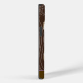 Paarse Uil Wood Grain Tree Zig Zag Kies Kleuren Case-Mate iPhone Case (Achterkant / Rechts)