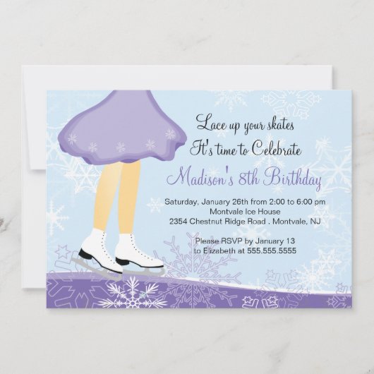 Paarse uitnodiging tot het indienen van wedstrijde (Voorkant)