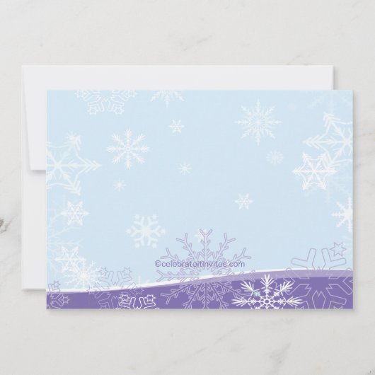 Paarse uitnodiging tot het indienen van wedstrijde (Achterkant)