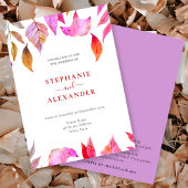 Paarse uitnodiging tot het uitzenden van QR-code v