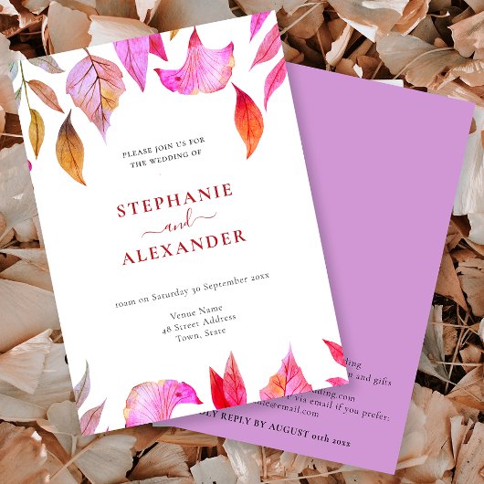 Paarse uitnodiging tot het uitzenden van QR-code v