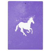 Paarse Unicorn - Aangepast klembord (Achterkant)