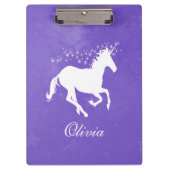 Paarse Unicorn - Aangepast klembord (Voorkant)