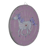 Paarse Unicorn Dartbord (Voorkant Links)