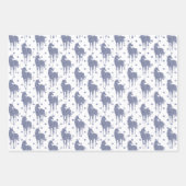 Paarse Unicorn Glitter Inpakpapier Vel (Voorkant 2)