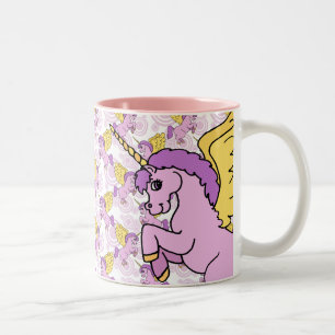 Paarse Unicorn Graphic Tweekleurige Koffiemok