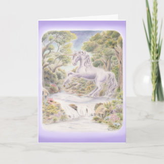 Paarse Unicorn Kaart