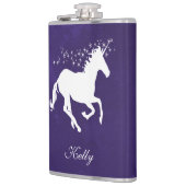 Paarse Unicorn maatkolf Heupfles (Links)