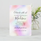 Paarse Unicorn-regenboog   Kaart (Staand voorkant)