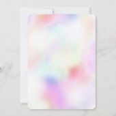 Paarse Unicorn-regenboog   Kaart (Achterkant)