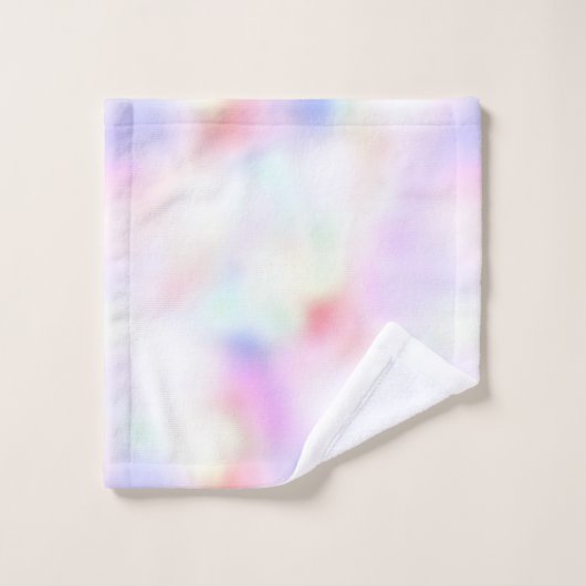 Paarse unicorn roze regenboog bad handdoek (Wasdoekje)
