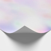 Paarse unicorn roze regenboog cadeaupapier (Hoek)