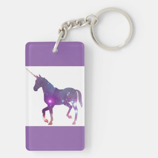 PAARSE UNICORN SLEUTELHANGER (achterkant)