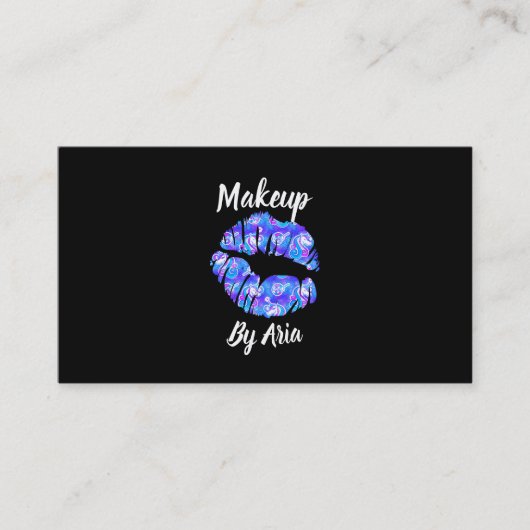 Paarse Unicorn tilt de creatieve makreelleider aan Visitekaartje (Voorkant)