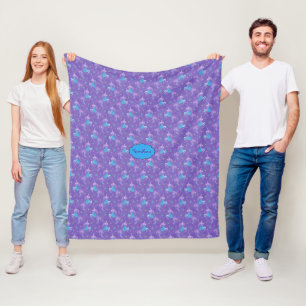 Paarse Unicorns roze sterren Fleece Deken