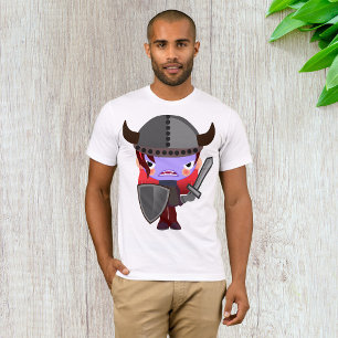 Paarse Vampier Viking Mannen T-shirt