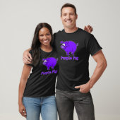 Paarse Varkens op kleding, Mokken, Baby Shirten T-shirt (Unisex)