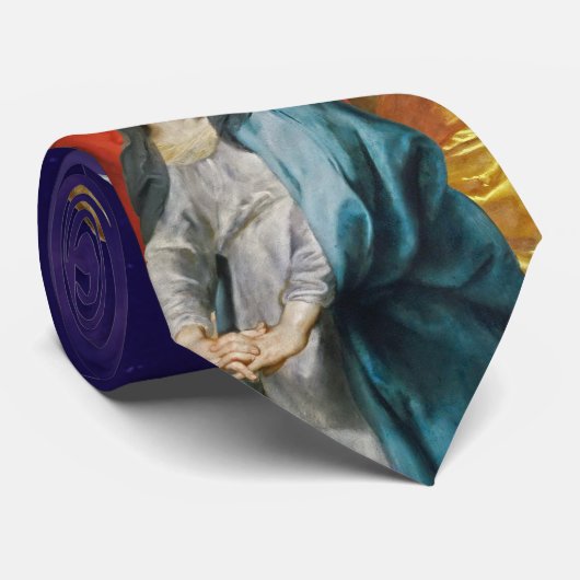 Paarse vastenzondag kruisiging van Christus Stropd Stropdas (Opgerold)