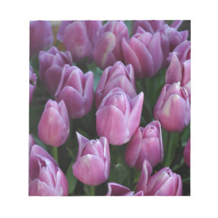 Paarse veertulpen notitieblok