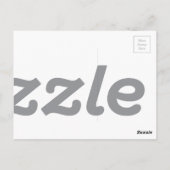 Paarse velden briefkaart (Achterkant)