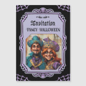 Paarse Venetiaanse paar maskerade (Voorkant)