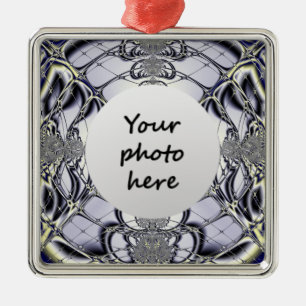 Paarse venster Abstracte kunst Metalen Ornament