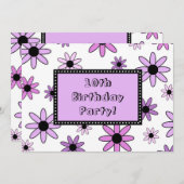 Paarse ventilator 10e aanloopkaart kaart (Voorkant / Achterkant)