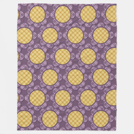 Paarse ventilator fleece deken