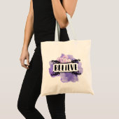 Paarse ventilator - geloof tote bag (Voorkant (product))