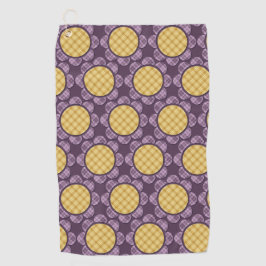 Paarse ventilator golfhanddoek