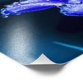 Paarse ventilator na voorjaarsregen foto afdruk (Hoek)