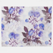  Paarse ventilatordruk Fleece Deken (Voorkant (Horizontaal))