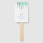 Paarse ventilatoren voor het programma voor de ver handwaaier (Achterkant)