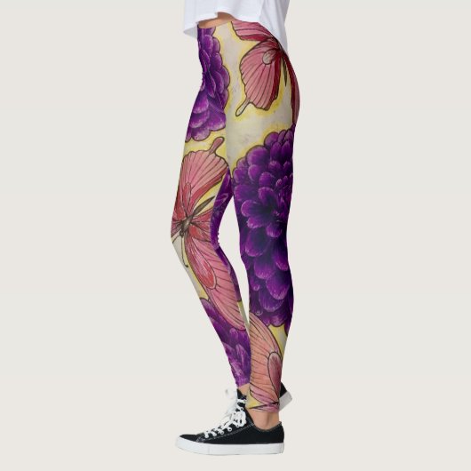 Paarse ventilatorLeggings Leggings (Links)