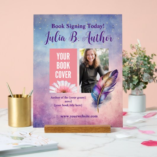 Paarse Veren Boek Signing Event SIG Acryl Bord (Huwelijk)