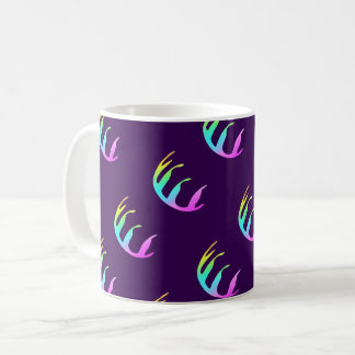 Paarse veren koffiemok
