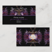 Paarse verenZakelijke Kaart Visitekaartje (Voorkant / Achterkant)