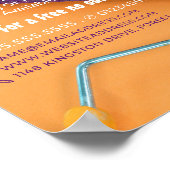 Paarse verf Roller, schilder en decorator Poster (Hoek)