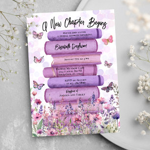 Paarse Verhaal Boek Flower Butterflies Vrijgezelle Kaart