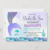 Paarse verjaardagsdag kaart (Voorkant)