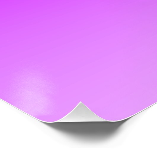 Paarse verloop achtergrond aangepaste tekst Sjablo Perfect Poster (Hoek)