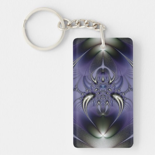 Paarse Versiering Sleutelhanger (Voorkant)