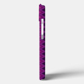 Paarse Verticale Chevron Case-Mate iPhone Case (Achterkant / Links)