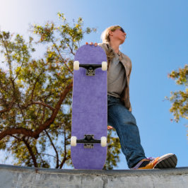 Paarse vierkanten Waterverf Skateboard