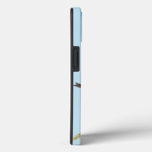 Paarse vinken van Audubon Case-Mate iPhone Case (Achterkant / Rechts)