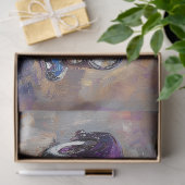 Paarse Vintage Car Art Decoupage Tissuepapier (Geschenk)