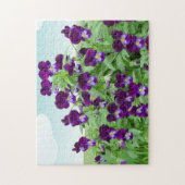 Paarse Viola Flower Legpuzzel (Verticaal)
